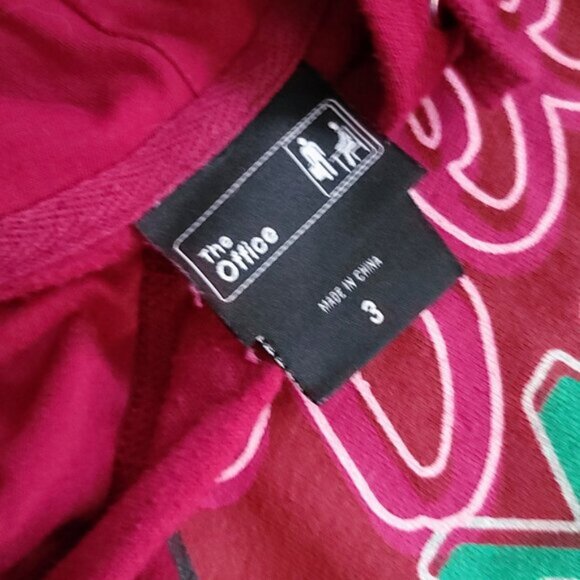 Torrid The Office Hoodie Dwight Schrute Farms Beets Motel Super Soft Size 3 Red - Picture 7 of 7